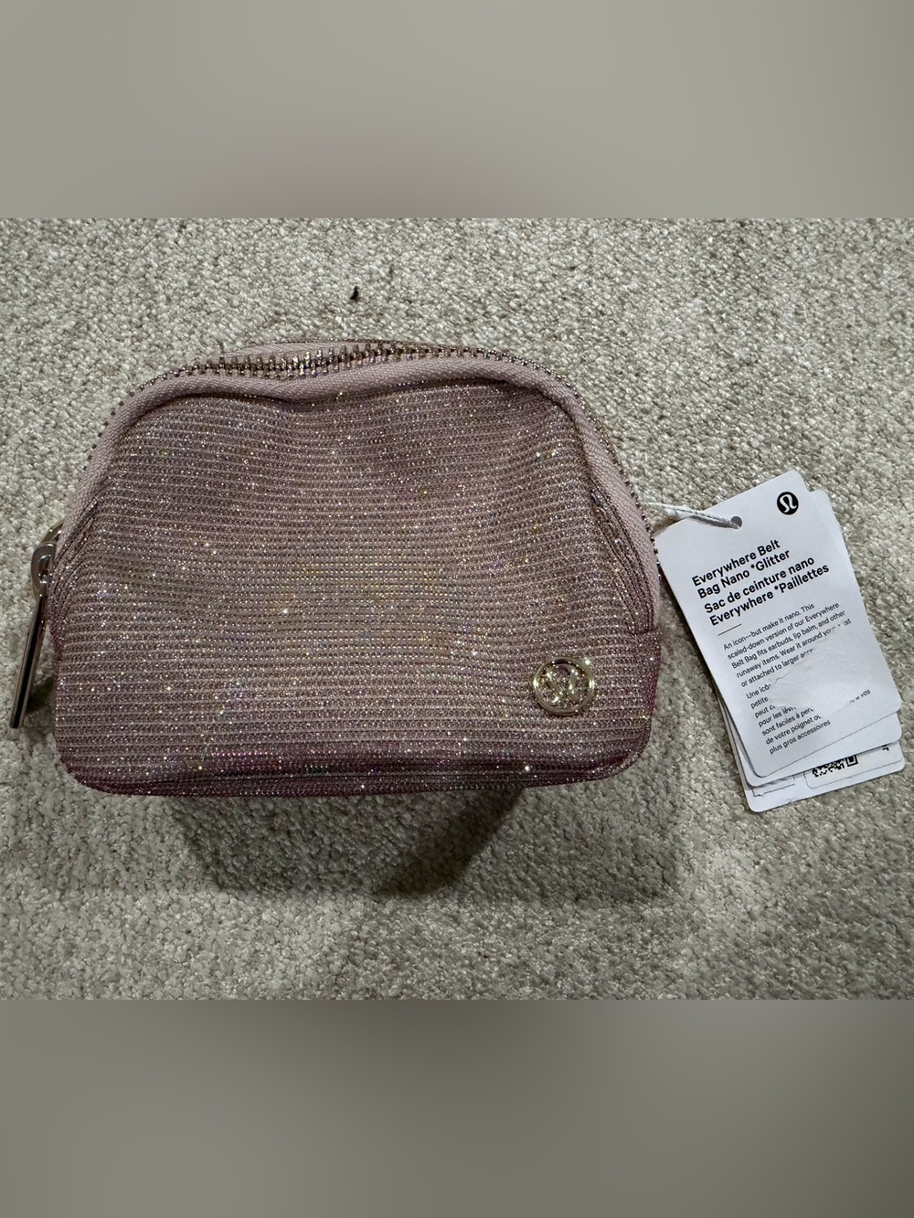 Lululemon Everywhere Belt Bag Nano Glitter NWT